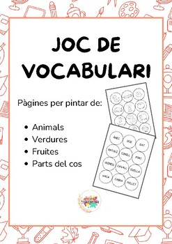 Preview of Joc de vocabulari. Aprenc jugant en català