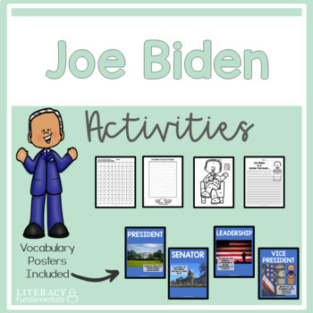Preview of Joe Biden Activities Close Reading Crafts and More