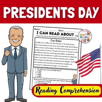 Preview of Joe Biden / Reading and Comprehension / Presidents day