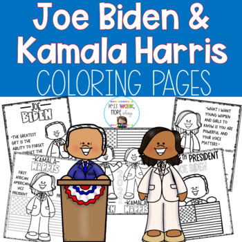 Preview of Joe Biden and Kamala Harris Coloring Pages | Inauguration