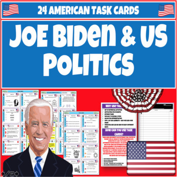 Preview of Joe Biden US Government + Politics Task Cards