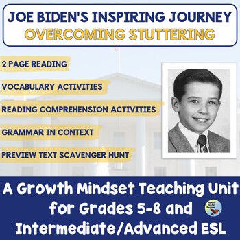 Preview of Joe Biden's Inspiring Journey: Reading Comprehension Unit