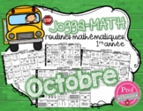 Jogga-Math 1re année - OCTOBRE