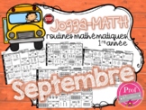 Jogga-Math 1re année - SEPTEMBRE