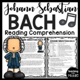 Composer Johann Sebastian Bach Biography Reading Comprehen