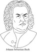 Johann Sebastian Bach Clip Art, Coloring Page, or Mini-Poster by ...