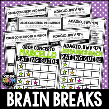 Preview of Johann Sebastian Bach Composer Pack | Brain Breaks with Digital Resources