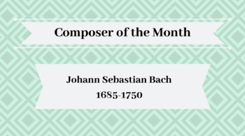 Preview of Johann Sebastian Bach Composer/Rhythm Activity