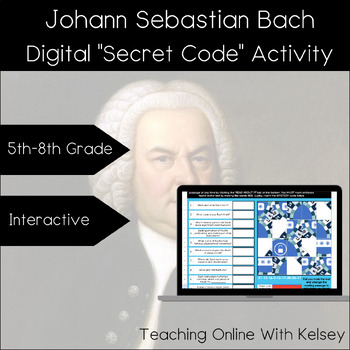 Preview of Johann Sebastian Bach, Digital Activity, Music Substitute Activities