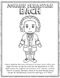 Johann Sebastian Bach | Famous Music Composer Coloring Pag