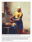 Johannes Vermeer drawing, Milk Maid, upside-down drawing, 