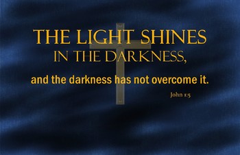 John 1:5 Bible verse poster--The Light Shines in the Darkness | TpT