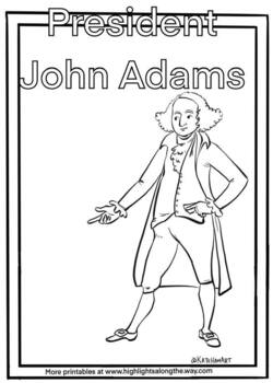 john adams coloring pages