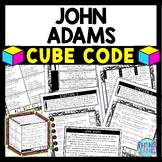 John Adams Cube Stations - Reading Comprehension Activity 