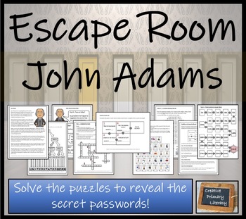Preview of John Adams Escape Room Activity