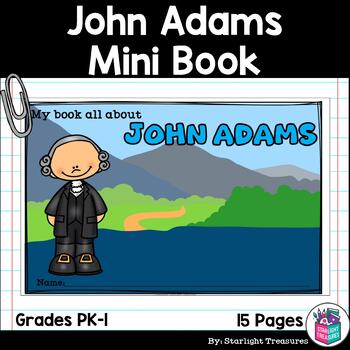 Preview of John Adams Mini Book for Early Readers: Presidents' Day