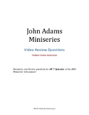 John Adams Miniseries Video Review Questions