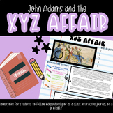 John Adams and the XYZ Affair I interactive journal I printable