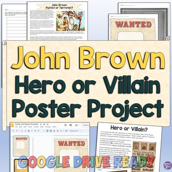 Preview of John Brown: Hero or Villain? Poster Project for the Civil War