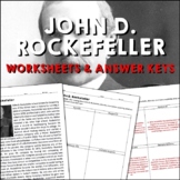 John D. Rockefeller Industrial Revolution Reading Workshee