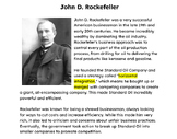 John D. Rockefeller and Andrew Carnegie Comparison