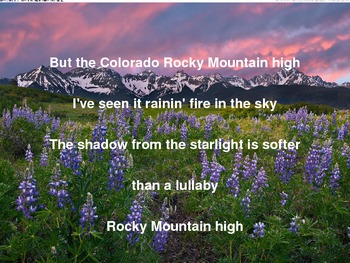 John Denver Rocky Mountain High Meaning