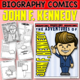 John F. Kennedy Biography Comics Research or Book Report |