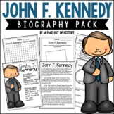 John F Kennedy Biography Unit Pack Research Project Black History