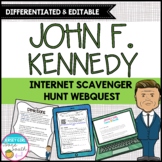 John F. Kennedy JFK Differentiated Internet Scavenger Hunt