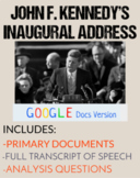 John F. Kennedy JFK Inaugural Address Speech Analysis Questions