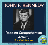 John F. Kennedy (JFK) Reading Comprehension Activity | Goo