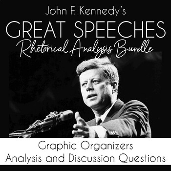 Preview of John F. Kennedy Speech Analysis Bundle