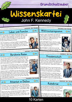 Preview of John F. Kennedy - Wissenskartei - Berühmte Persönlichkeiten (German)