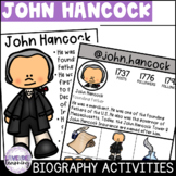 John Hancock Biography Activities Worksheets Posters Flip 