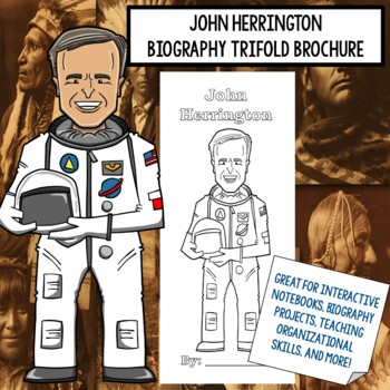 Preview of John Herrington Biography Trifold Graphic Organizer