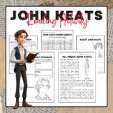 John Keats - Reading Activity Pack | National Poetry Month