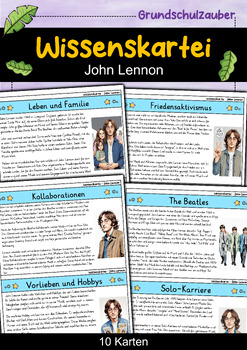 Preview of John Lennon - Wissenskartei - Berühmte Persönlichkeiten (German)