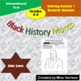John Lewis Coloring Page and Research Task
