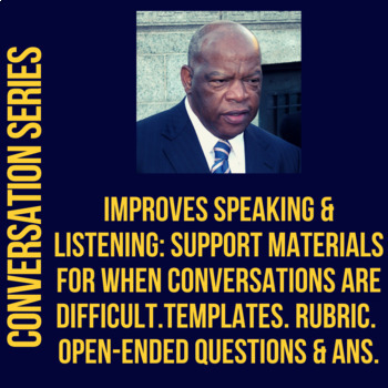 Preview of John Lewis- Voting Rights & Black Leaders- Listen, Short Answer, & Conversation
