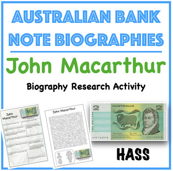 Preview of John Macarthur - Australian Bank Note Biographies $2 Note