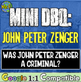 John Peter Zenger Mini DBQ: Was Zenger a Criminal? Outstan