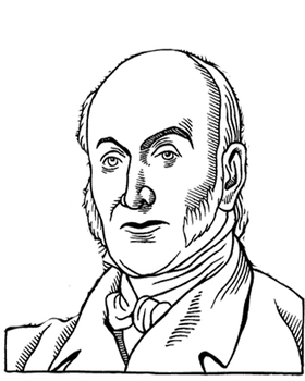 Preview of John Quincy Adams 4 PDFs for poster print and color 14x18, 21x27, 28x36, 35x45