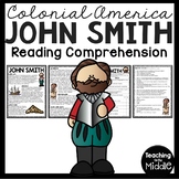 John Smith Biography Reading Comprehension Worksheet in Ja