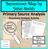 John Smith's Jamestown Map Primary Source Document Analysi