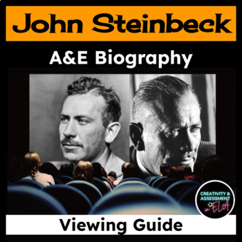 Preview of John Steinbeck | A&E Biography Fill-In-The-Blank Worksheet | Of Mice and Men