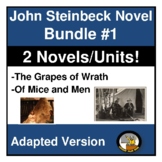 John Steinbeck Novel Bundle #1 l Adapted Version l Two Nov
