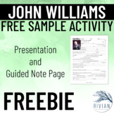 John Williams Composers of Western Music History SAMPLE FREEBIE