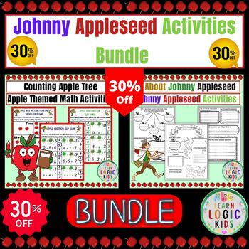 Preview of Johnny Appl﻿eseed Activities Bundle | Johnny Appleseed