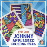 Pop Art Johnny Appleseed Coloring Pages | Fun Fall Activity!