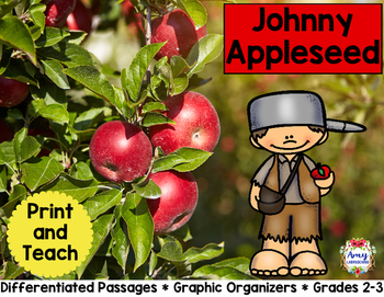 Preview of Johnny Appleseed Reading Passages